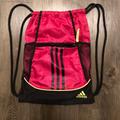 Adidas Bags | Adidas Alliance Ii Sackpack Red Black University Mini Pack Size One | Color: Black/Red | Size: Os