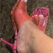 Jessica Simpson Shoes | Jessica Simpson Hot Pink Mule Sandals/Slides (Rare) Women’s Size 10 | Color: Pink | Size: 10