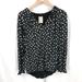 Anthropologie Tops | Dolan Left Coast Anthropologie French Quarter Half Moon Blouse Black Boho Top M | Color: Black/White | Size: M