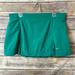 Nike Skirts | Nike Fit Dry Tennis Skirt L 12 14 Green Ruffle Pleated Skort Built In Shorts | Color: Green | Size: L