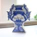 Anthropologie Accents | Molly Hatch For Anthropologie Retired Make Do Ceramic 7" Urn Vase Cobalt Blue | Color: Blue/White | Size: Os