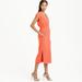 J. Crew Dresses | J. Crew Diamond Perforated Orange Midi Dress 4 | Color: Orange/Red | Size: 4