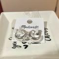 Madewell Jewelry | Madewell Pearl Inlad Silver Earrings | Color: Silver | Size: Os