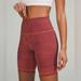 Lululemon Athletica Shorts | Lululemon Wunder Train High-Rise Short 8"/Nwt/Size 4/Can Shorten By Lululemon! | Color: Black/Orange | Size: 4