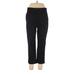 J.Crew Factory Store Dress Pants - Mid/Reg Rise Straight Leg Boyfriend: Black Bottoms - Women's Size 10