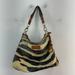 Dooney & Bourke Bags | Dooney & Bourke Cream Black Zebra Print Leather Top Handle Bag For Women Purse | Color: Cream | Size: Os