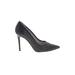SJP by Sarah Jessica Parker Heels: Slip-on Stilleto Cocktail Party Black Print Shoes - Women's Size 38 - Pointed Toe
