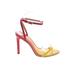 Mix No. 6 Heels: Yellow Color Block Shoes - Women's Size 6 1/2