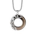 WXMYOZR Chinese Zodiac Charms Necklace 925 Sterling Silver Obsidian Jade Donut 12 Zodiac Animals Pendant Amulet Lucky Charm Necklaces for Men/Women,Rabbit
