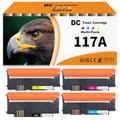 D&C 117A Toner Set Compatible with HP 117A Toner Replacement for HP Color Laser 150a 150nw 179fwg 178nwg 179fnw 178nw W2070A W2071A W2072A W2073A with Chip (Black Cyan Yellow Magenta Pack of 4)