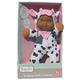 Baby's First Goldberger 12" Soft Body Baby Doll with Farm Animal Friends Cow (African American). A Realistic and Lightweight Soft Body Baby Doll for Children 1 to 8 Years Old.