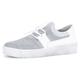 Slip-On Sneaker GABOR Gr. 42, grau (grau, weiß) Damen Schuhe Sneaker