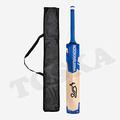 TOSKA Cricket Bat Full Size Popular Willow Kookaburra Cricket Bat with Bat Cover for Tennis Ball | Rubber Ball | Plastic Ball (Men|Women) (Blue)