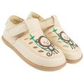 Magical Shoes Barefoot Kids Barefoot Shoes, Soft First Walking Shoes, Closed Sandals Girls & Boys, Crawling Shoes, Minimal Shoes, Spring - Summer, Velcro Fastening, Monkey Beige Vegan, 7 UK Child