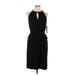 DKNYC Casual Dress - Party Keyhole Sleeveless: Black Print Dresses - New - Women's Size Large