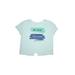 Justice Short Sleeve T-Shirt: Teal Tops - Kids Girl's Size 12