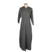 Soho JEANS NEW YORK & COMPANY Casual Dress: Gray Dresses - Women's Size Small