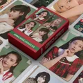 Ensemble de cartes photo à collectionner Kpop album noir faillite cartes photo roses JISOO