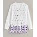 Blair Women's Haband Women's Cotton Embroidered Eyelet Tunic with Pintucks - White - L - Misses