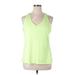 Active by Old Navy Sleeveless T-Shirt: Green Tops - Women's Size X-Large