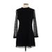 CeCe by Cynthia Steffe Cocktail Dress - Sweater Dress: Black Dresses - Women's Size 8