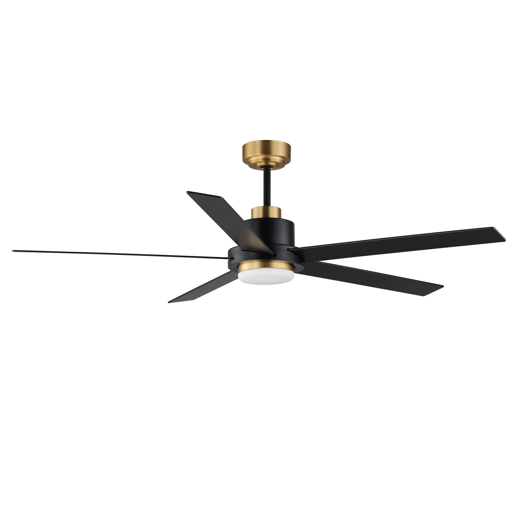 Maxim Lighting Daisy Flush Mount Fan - 88826BKGLD