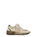 Dad-star Sneakers In Nylon And Beige Nappa Leather With White Leather Star