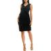 Ruffle Trim Sheath Dress