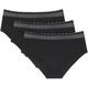 Midislip TRIUMPH "Feel of Modal Midi 3P" Gr. S, 3 St., schwarz (black) Damen Unterhosen Triumph