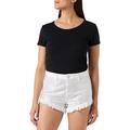 REPLAY Damen WB425B Jeans-Shorts, 100 Optical White, 27