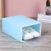 Foldable Clear Shoes Storage Box Dust-Proof Stackable Shoe Organizer for Snacks Stationery Makeup Files