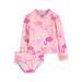 Carter s Child of Mine Toddler Girl Rash Guard Swimsuit Set Sizes 12M-5T