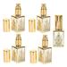 5 Pcs Empty Golden Perfume Bottle Perfume Bottle Aromatherapy Bottle Glass Travel