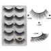 Daqian 5 Pairs of False Eyelashes Natural Thick Eyelashes Mixed Eyelashes Lightweight False Eyelashes Magnetic Eyelashes Matte False Eyelashes Eyelashes Extension Kit Lashes Clusters