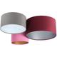 Bps Koncept - Plafonnier Trio Violet, gris, rose, argent, or 3 x E27 l: 91cm h: 30cm Dimmable