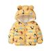 Ykohkofe Toddler Kids Baby Girl Boy Cartoon Hooded Bear Ear Jacket Winter Coat Outerwear Baby Outfits Baby Bodysuit Take Home Outfit baby clothes