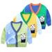 Godderr Toddler Boys Cardigan Sweater for Kids V-Neck Sweater Winter Warm Coat Tops for 1-7Y