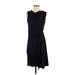 She + Sky Casual Dress - Wrap: Black Dresses - Women's Size Small