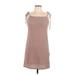 Audrey 3+1 Casual Dress - Slip dress: Brown Marled Dresses - Women's Size Large