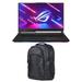 ASUS ROG Strix SCAR 17 Gaming/Entertainment Laptop (AMD Ryzen 9 7945HX 16-Core 17.3in 240 Hz Quad HD (2560x1440) GeForce RTX 4080 64GB DDR5 4800MHz RAM Win 11 Pro) with 1680D Backpack