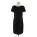 Anne Klein Casual Dress - Sheath: Black Solid Dresses - Women's Size 6