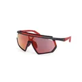 Adidas , Sunglasses, Matte Black Mirror Lenses ,Multicolor male, Sizes: ONE SIZE