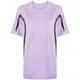 Adidas by Stella McCartney , Lilac Stripe-Detailing Crew-Neck T-Shirt ,Purple female, Sizes: 2XS, XS