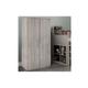 Julian Bowen Jupiter 2 Door Wardrobe - Grey Oak, Two Door