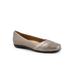 Extra Wide Width Women's Stella Casual Flat by Trotters in Bronze (Size 9 WW)