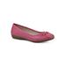 Women's Cheryl Ballet Flat by Cliffs in Fuchsia Burnished Smooth (Size 9 M)