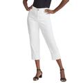 Plus Size Women's True Fit Stretch Denim Girlfriend Cuff Jean by Jessica London in White (Size 24 W)