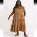 Madewell Dresses | Madewell Plus Size Floral Midi Dress | Color: Brown | Size: 3x