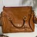 Dooney & Bourke Bags | Dooney & Bourke Italian Leather Florentine Large Satchel Purse, Natural Brown | Color: Brown/Gold | Size: Os