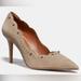 Coach Shoes | Coach Waverly Suede Pump Heels Size 9.5. | Color: Tan | Size: 9.5